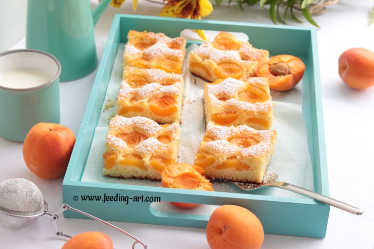 Grießkuchen mit Aprikosen/Kolač od griza s marelicama – Feeding Art